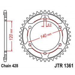Foaie spate JT JTR 1361-50 50T, 428 Foaie spate JT JTR 1361-50 50T, 428