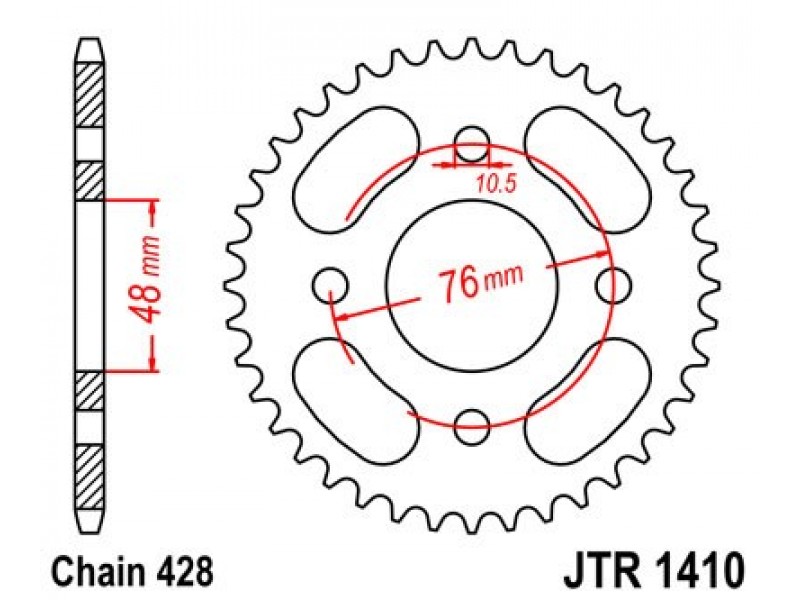 Foaie spate JT JTR 1410-50 50T, 428 Foaie spate JT JTR 1410-50 50T, 428