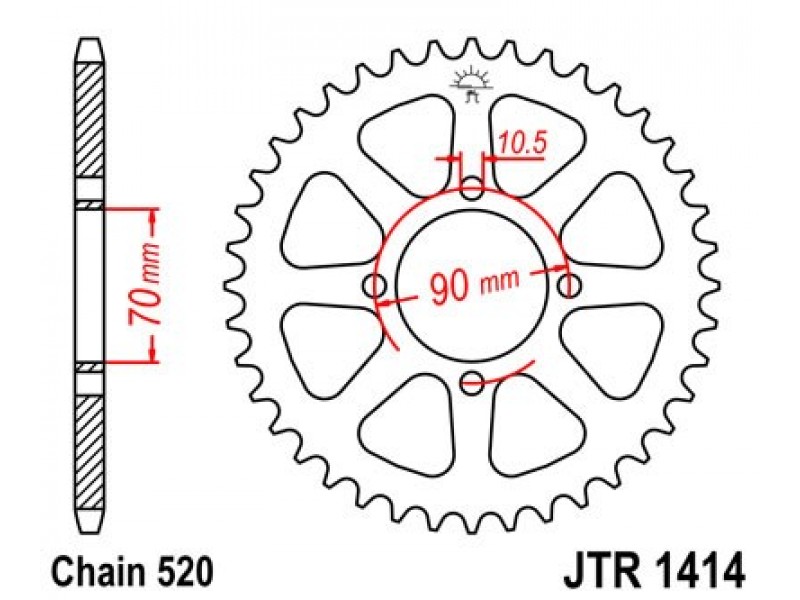 Foaie spate JT JTR 1414-41 41T, 520 Foaie spate JT JTR 1414-41 41T, 520