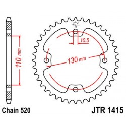 Foaie spate JT JTR 1415-38 38T, 520 Foaie spate JT JTR 1415-38 38T, 520