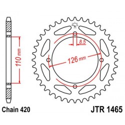Foaie spate JT JTR 1465-46 46T, 420 Foaie spate JT JTR 1465-46 46T, 420