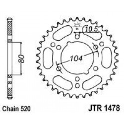 Foaie spate JT JTR 1478-36 36T, 520 Foaie spate JT JTR 1478-36 36T, 520