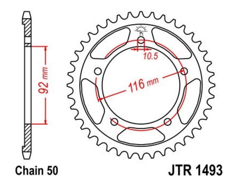 Foaie spate JT JTR 1493-41 41T, 530 Foaie spate JT JTR 1493-41 41T, 530