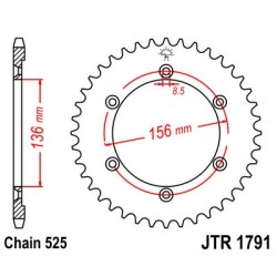 Foaie spate JT JTR 1791-42 42T, 525 Foaie spate JT JTR 1791-42 42T, 525