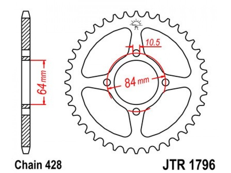 Foaie spate JT JTR 1796-49 49T, 428