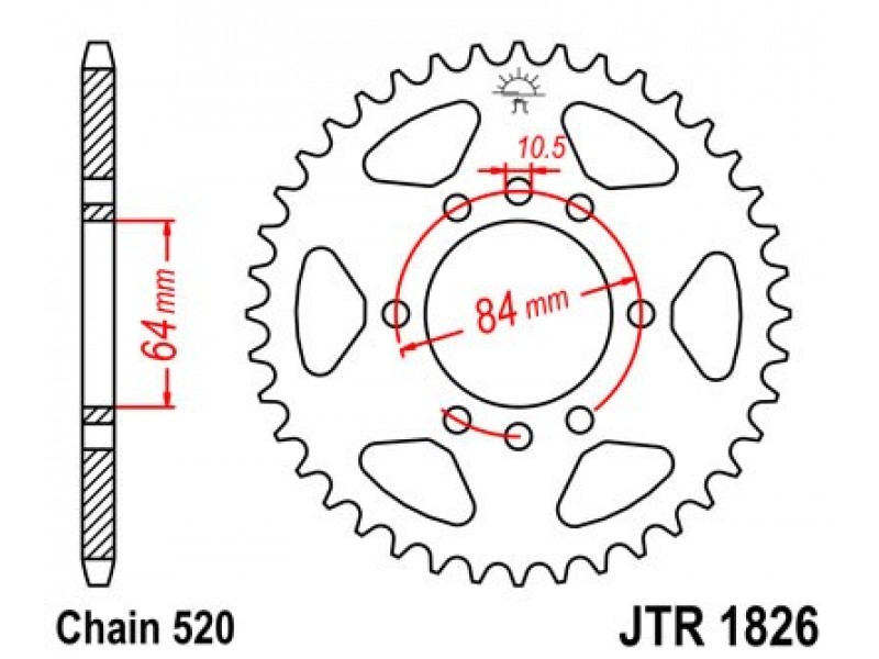 Foaie spate JT JTR 1826-37 37T, 520