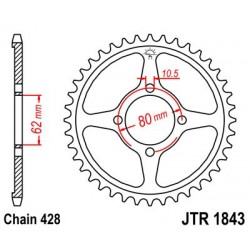 Foaie spate JT JTR 1843-54 54T, 428 Foaie spate JT JTR 1843-54 54T, 428