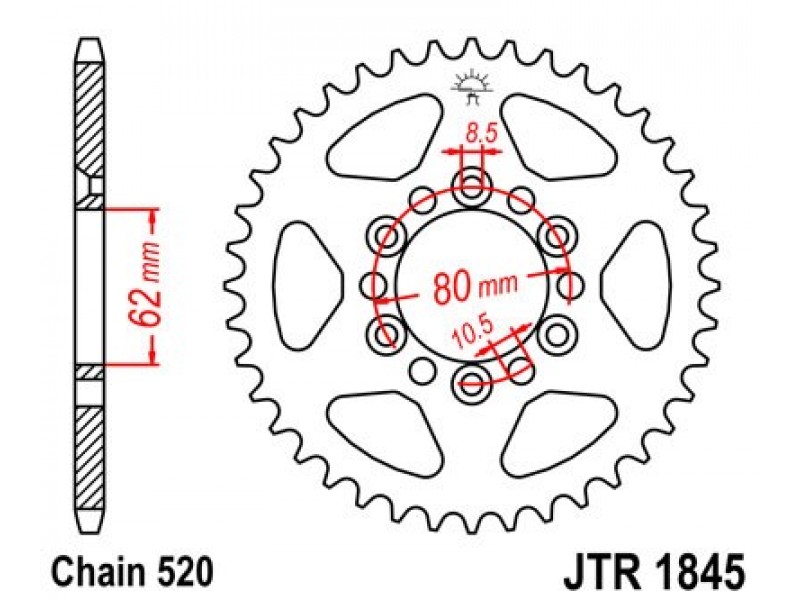 Foaie spate JT JTR 1845-37 37T, 520