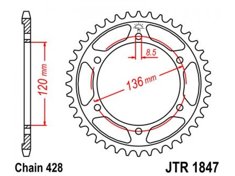 Foaie spate JT JTR 1847-48 48T, 428