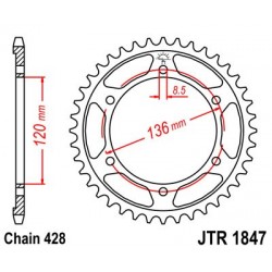 Foaie spate JT JTR 1847-55 55T, 428 Foaie spate JT JTR 1847-55 55T, 428