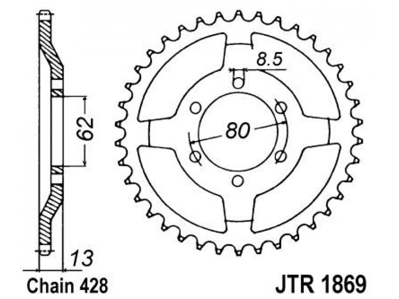 Foaie spate JT JTR 1869-45 45T, 428