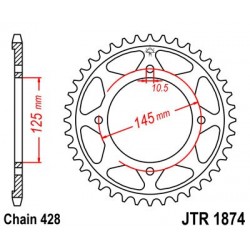 Foaie spate JT JTR 1874-56 56T, 428 Foaie spate JT JTR 1874-56 56T, 428