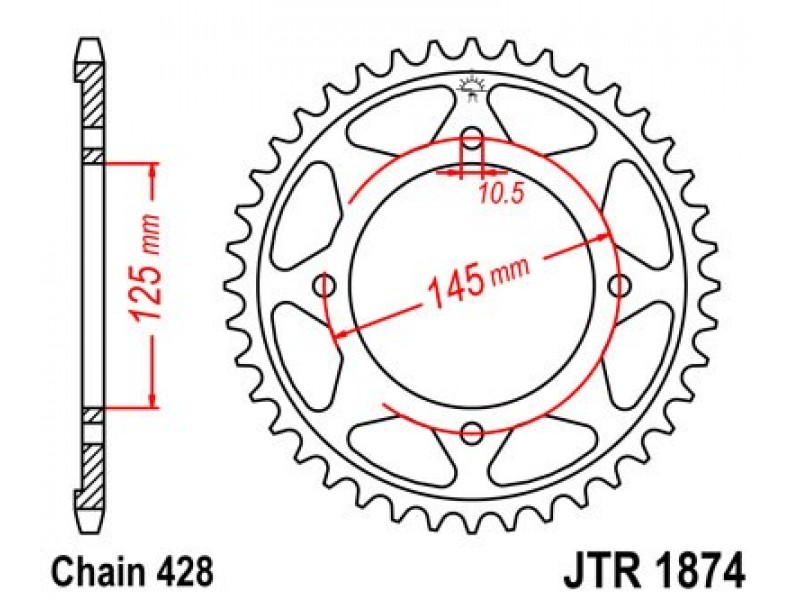 Foaie spate JT JTR 1874-56 56T, 428