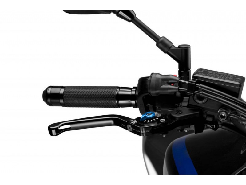 Brake lever without adapter PUIG 3.0 110NA foldable negru/albastru