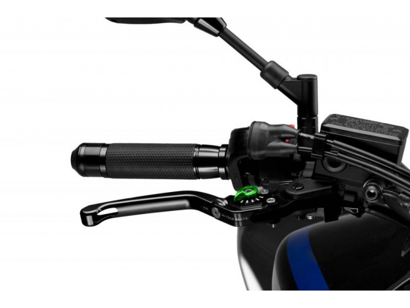 Brake lever without adapter PUIG 3.0 110NV foldable negru/verde