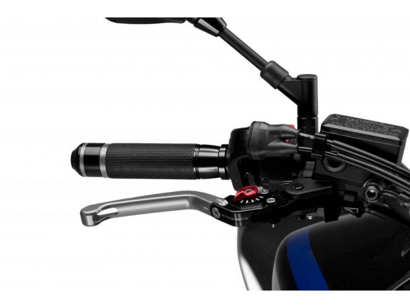 Brake lever without adapter PUIG 3.0 110PR foldable silver/red