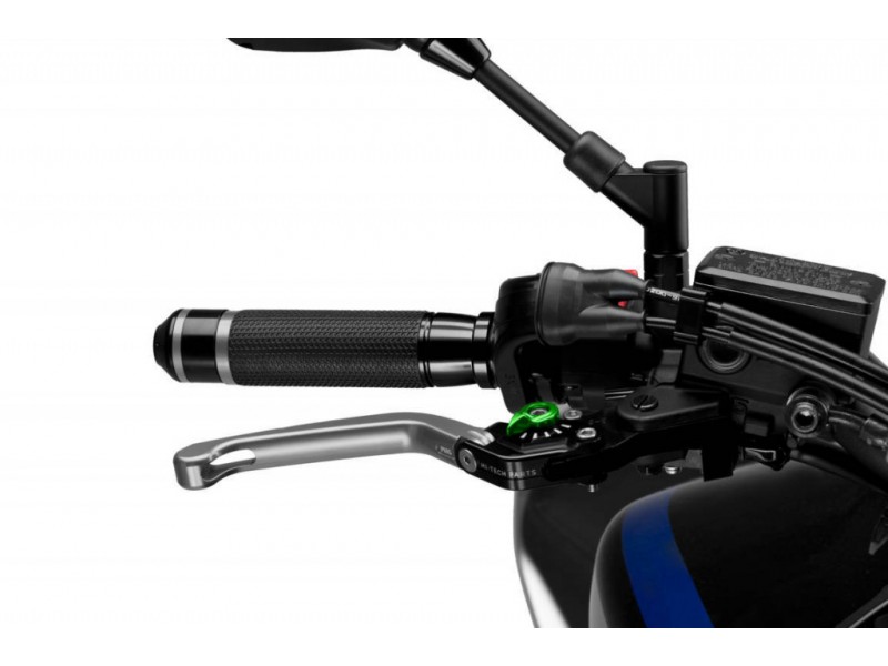Brake lever without adapter PUIG 3.0 110PV foldable silver/green
