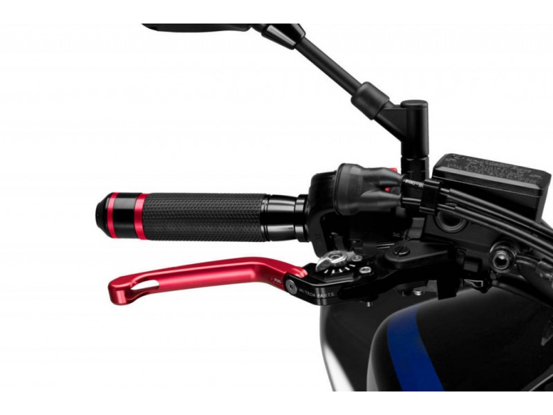 Brake lever without adapter PUIG 3.0 110RP foldable red/silver