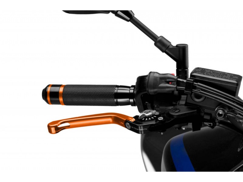 Brake lever without adapter PUIG 3.0 110TP foldable orange/silver