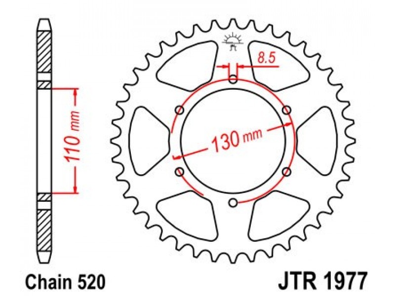 Foaie spate JT JTR 1977-48 48T, 520 Foaie spate JT JTR 1977-48 48T, 520
