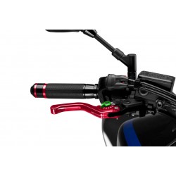 Brake lever without adapter PUIG 3.0 130RV standard red/green Brake lever without adapter PUIG 3.0 130RV standard red/green