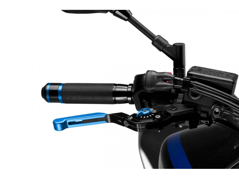 Brake lever without adapter PUIG 3.0 14ANA extendable folding blue/blue