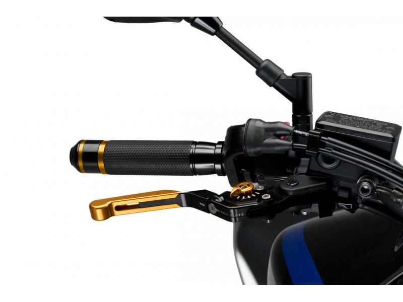 Brake lever without adapter PUIG 3.0 14ONO extendable folding gold/gold