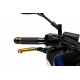 Brake lever without adapter PUIG 3.0 14ONP extendable folding gold/silver