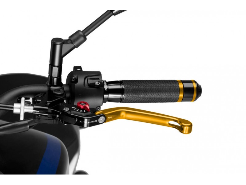 Clutch lever without adapter PUIG 3.0 210OR foldable gold/red