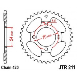 Foaie spate JT JTR 211-34 34T, 420 Foaie spate JT JTR 211-34 34T, 420