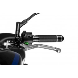 Clutch lever without adapter PUIG 3.0 220PV lung silver/green Clutch lever without adapter PUIG 3.0 220PV lung silver/green