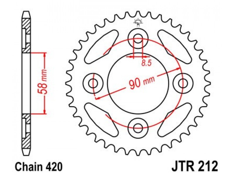 Foaie spate JT JTR 212-35 35T, 420 Foaie spate JT JTR 212-35 35T, 420