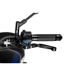 Clutch lever without adapter PUIG 3.0 24NNA extendable folding negru/albastru Clutch lever without adapter PUIG 3.0 24NNA extendable folding negru/albastru