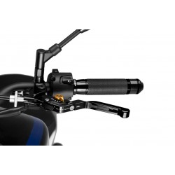 Clutch lever without adapter PUIG 3.0 24NNO extendable folding black/gold Clutch lever without adapter PUIG 3.0 24NNO extendable folding black/gold