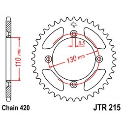 Foaie spate JT JTR 215-51 51T, 420 Foaie spate JT JTR 215-51 51T, 420