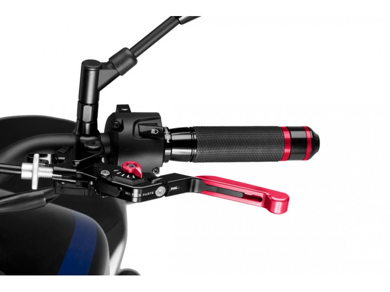 Clutch lever without adapter PUIG 3.0 24RNR extendable folding red/red