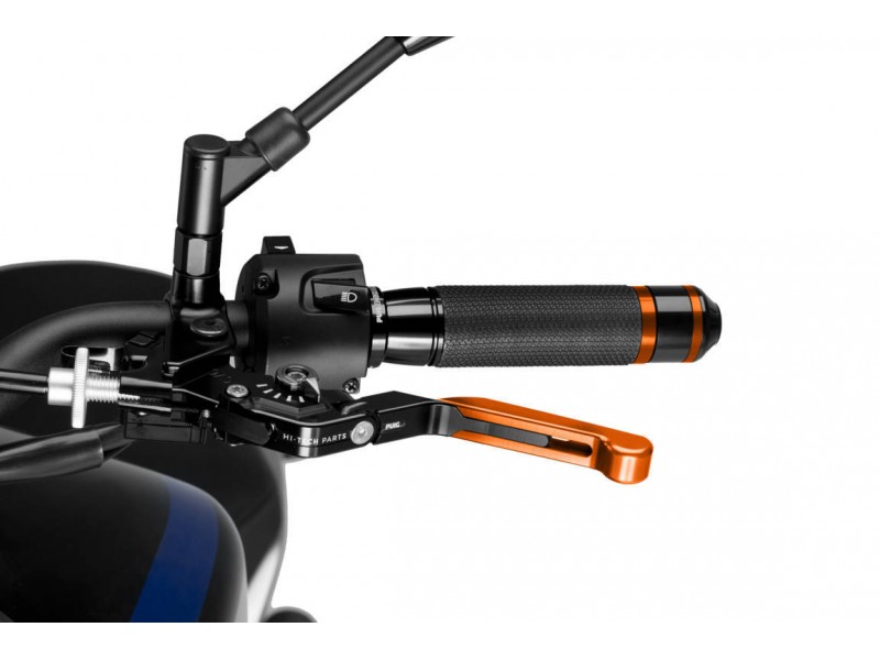 Clutch lever without adapter PUIG 3.0 24TNN extendable folding orange/black