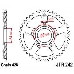 Foaie spate JT JTR 242-53 53T, 428 Foaie spate JT JTR 242-53 53T, 428