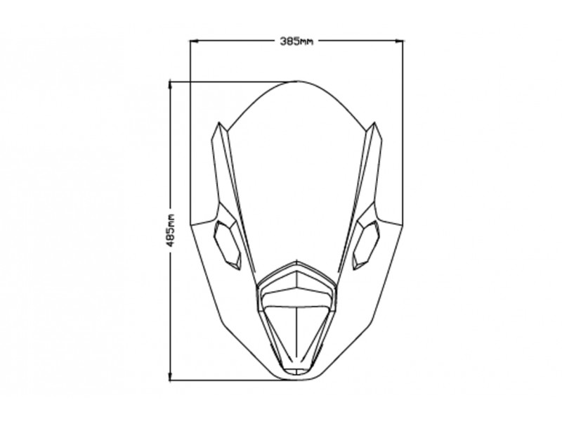 Windscreen PUIG Z-RACING 3881H smoke