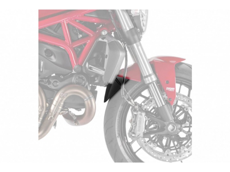 Front fender extension PUIG 3897N Negru
