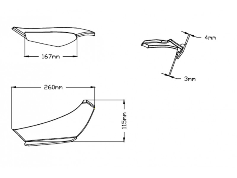 Side spoilers PUIG DOWNFORCE 20297R Rosu