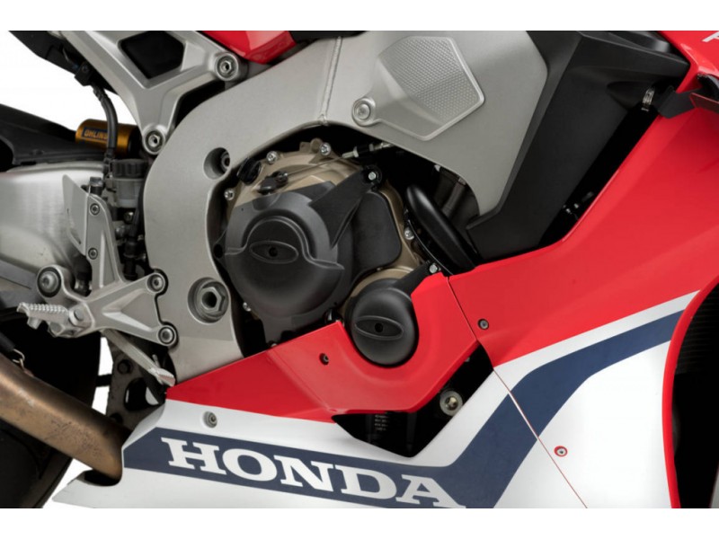 Engine protective covers PUIG 20289N Negru included right, left and alternator caps