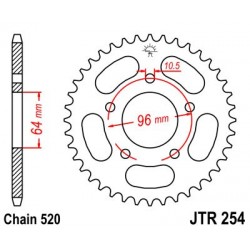 Foaie spate JT JTR 254-45 45T, 520 Foaie spate JT JTR 254-45 45T, 520