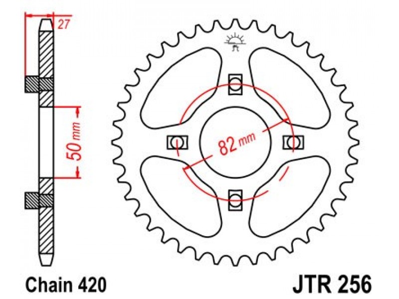 Foaie spate JT JTR 256-31 31T, 420 Foaie spate JT JTR 256-31 31T, 420