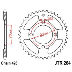 Foaie spate JT JTR 264-45 45T, 428 Foaie spate JT JTR 264-45 45T, 428