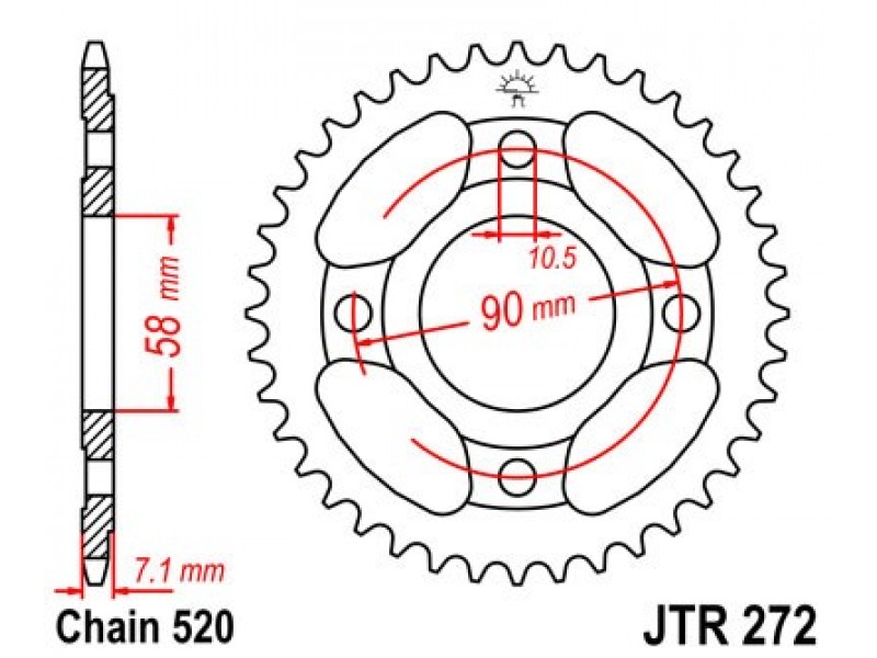 Foaie spate JT JTR 272-31 31T, 520 Foaie spate JT JTR 272-31 31T, 520