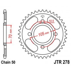 Foaie spate JT JTR 278-37 38T, 530 Foaie spate JT JTR 278-37 38T, 530
