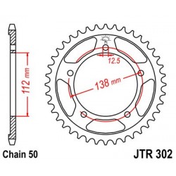 Foaie spate JT JTR 302-45 45T, 530 Foaie spate JT JTR 302-45 45T, 530