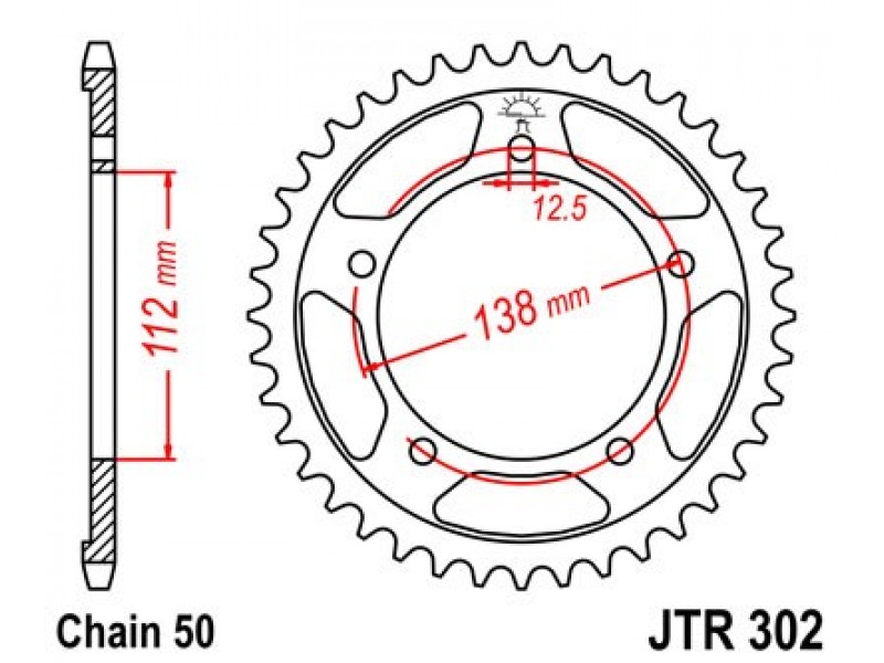 Foaie spate JT JTR 302-45 45T, 530