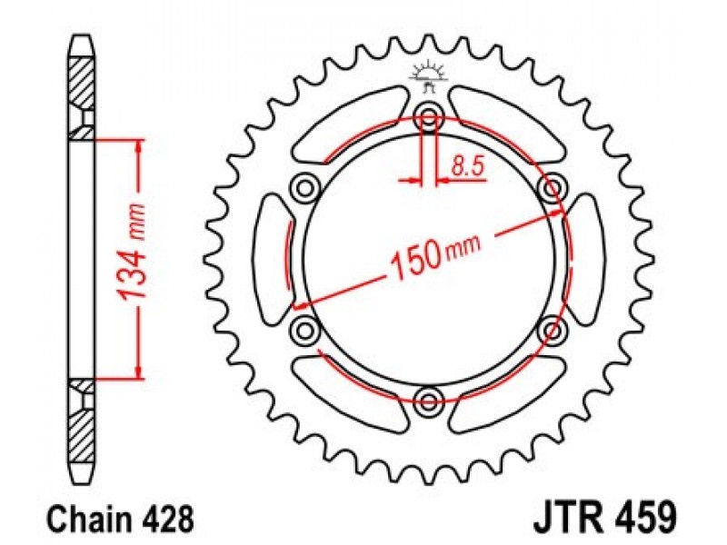 Foaie spate JT JTR 459-52 52T, 428 Foaie spate JT JTR 459-52 52T, 428